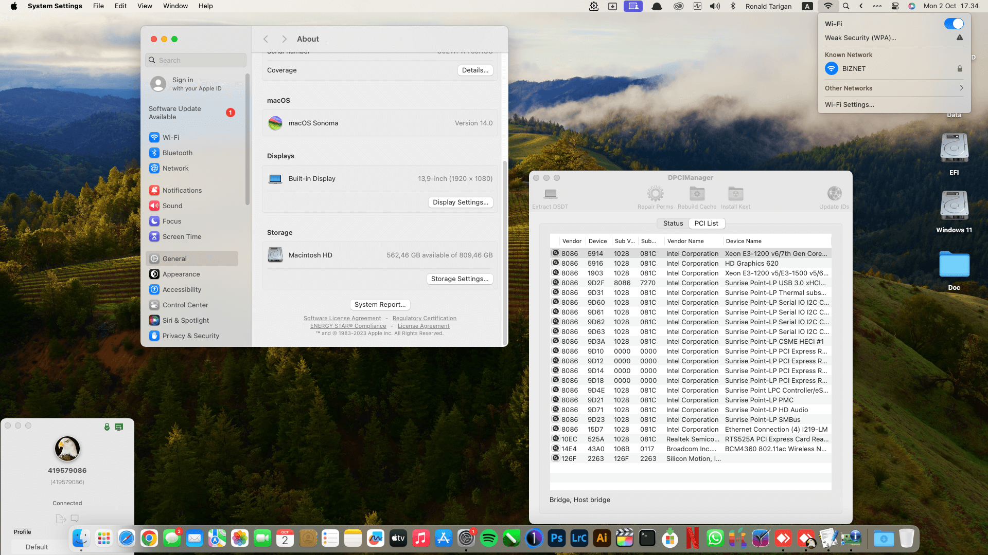 Dell Latitude 7490 8th Touchscreen [KabyLake R + Intel UHD 620 + I2C]   OpenCore 1